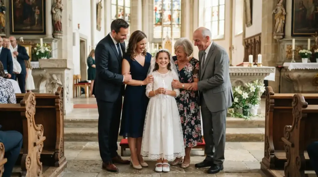 Family Communion Wishes for a Girl