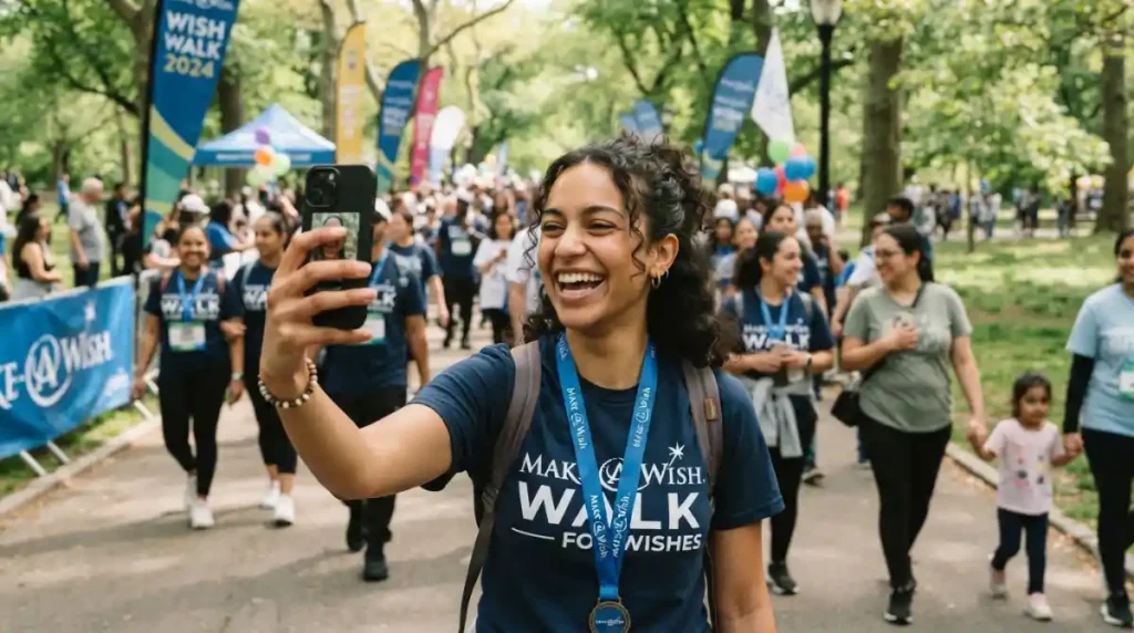 Social Media Captions for a Wish Walk
