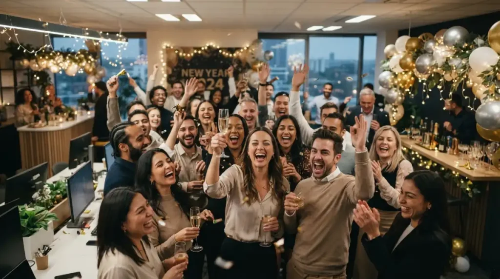 Celebration Happy New Year Wishes to Colleagues