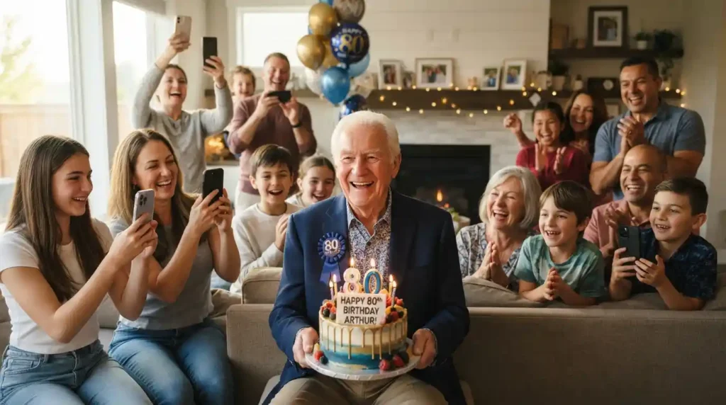 Funny 80th Birthday Captions for Social Media