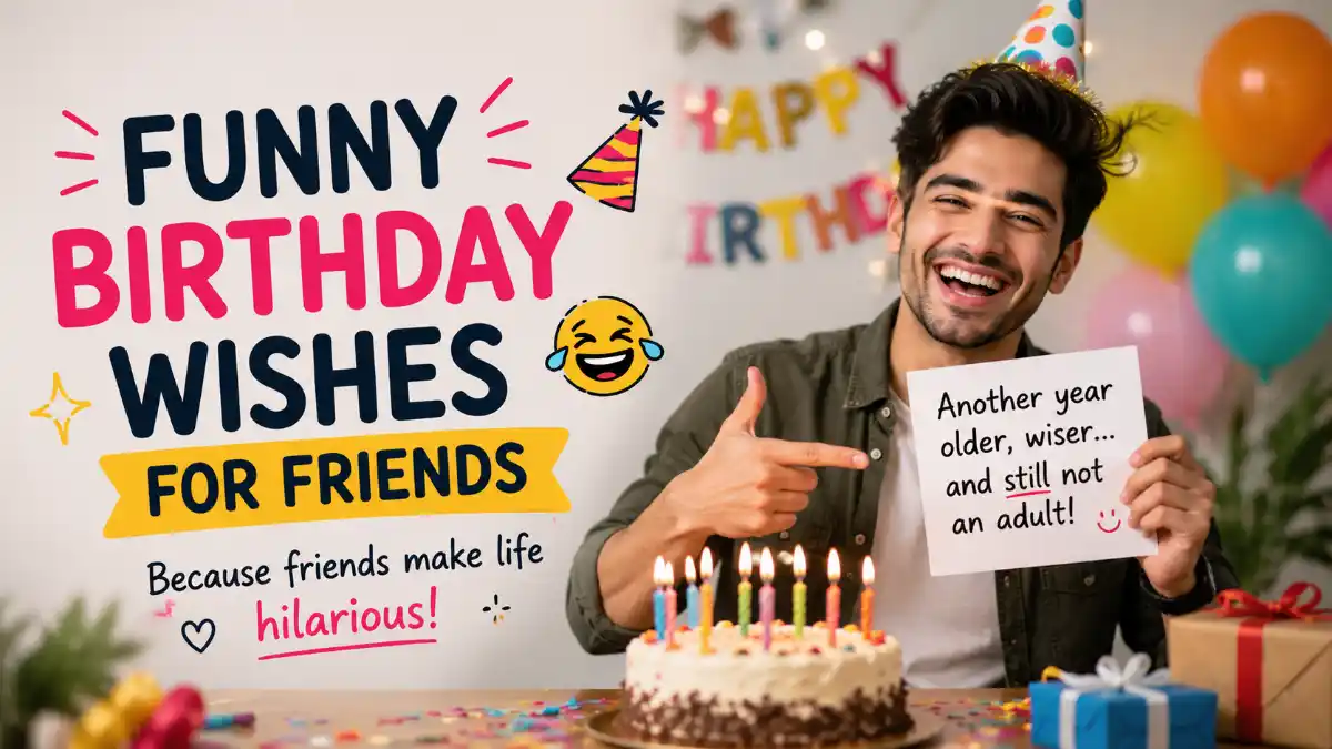 Funny Birthday Wishes for Friends