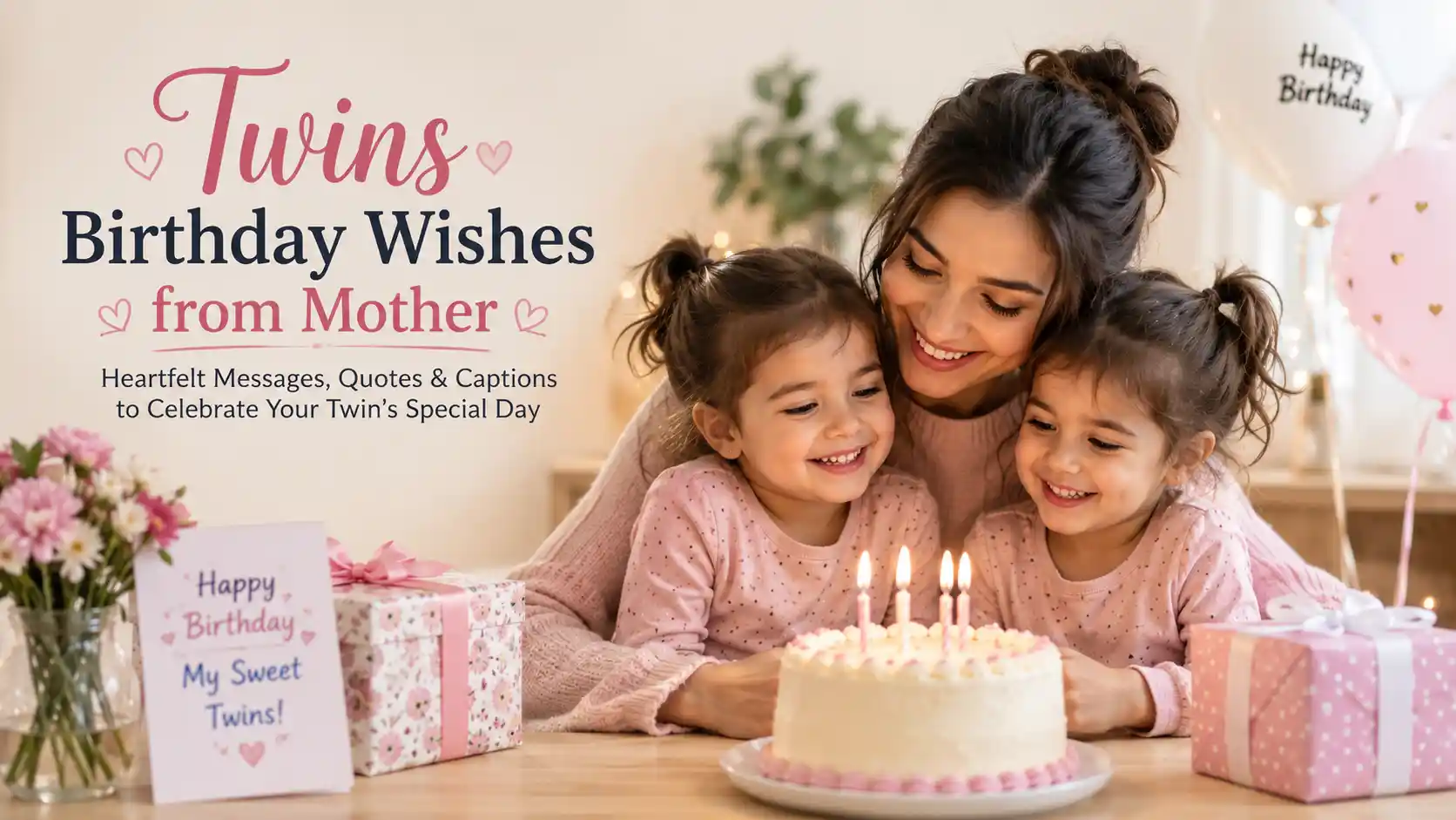Twins Birthday Wishes from Mother