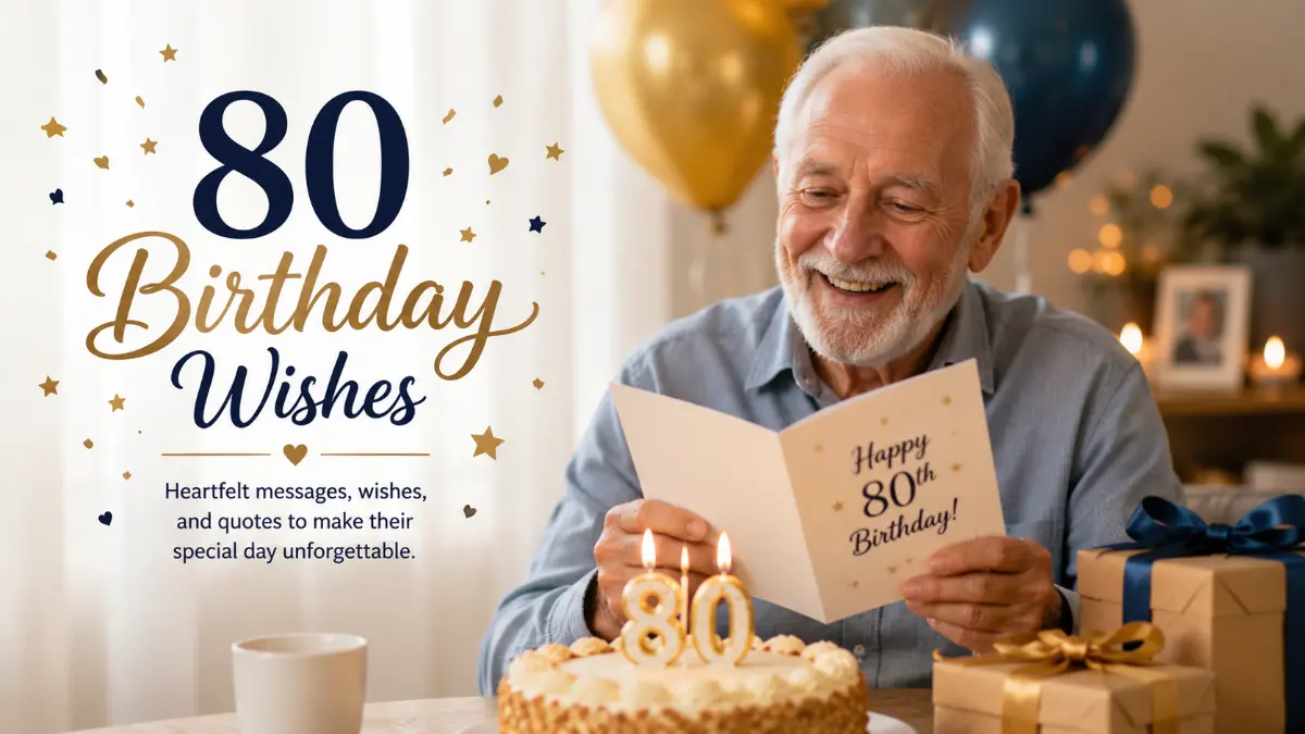 80 Birthday Wishes